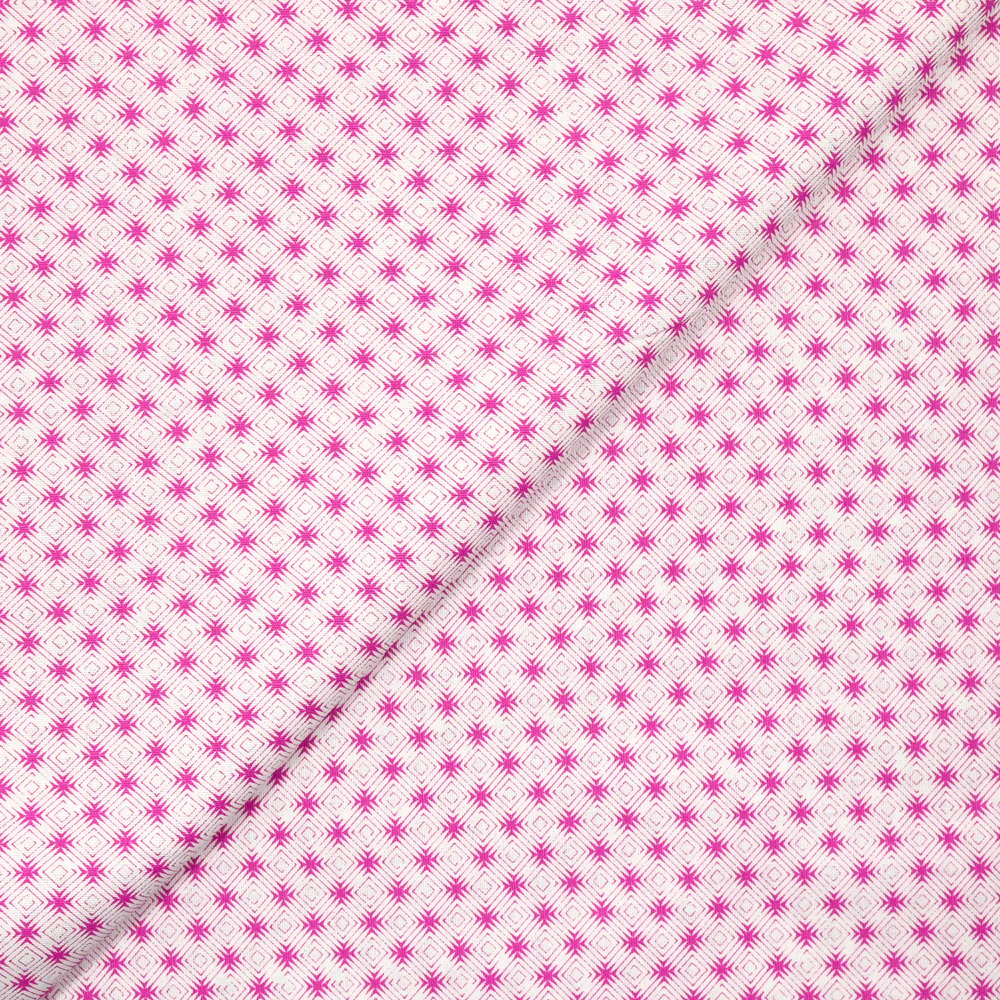 Coton imprimé labyrinthe violet - Image 4