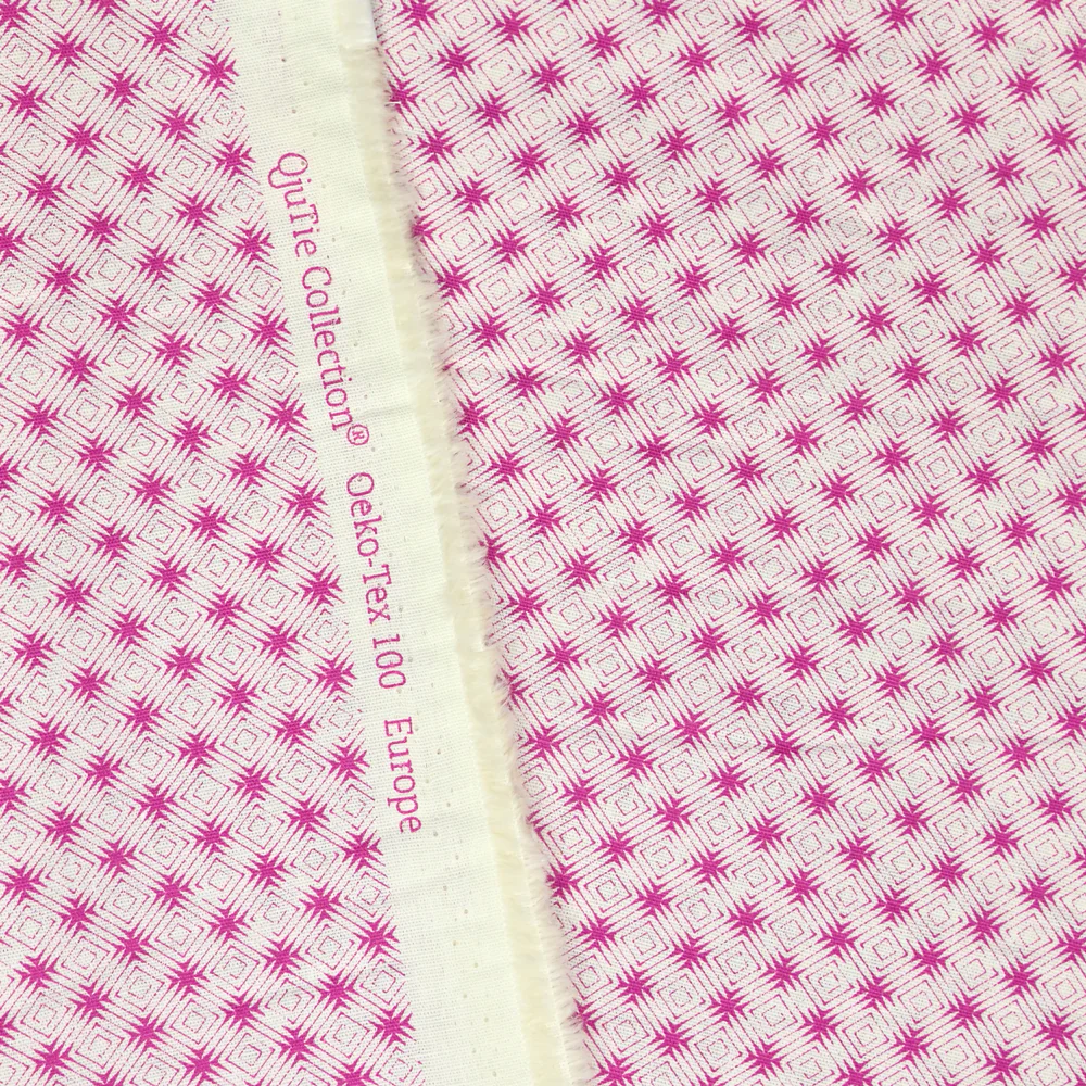 Coton imprimé labyrinthe violet - Image 5