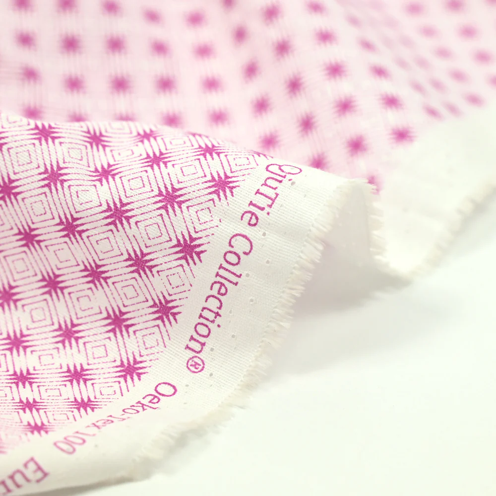 Coton imprimé labyrinthe violet - Image 6