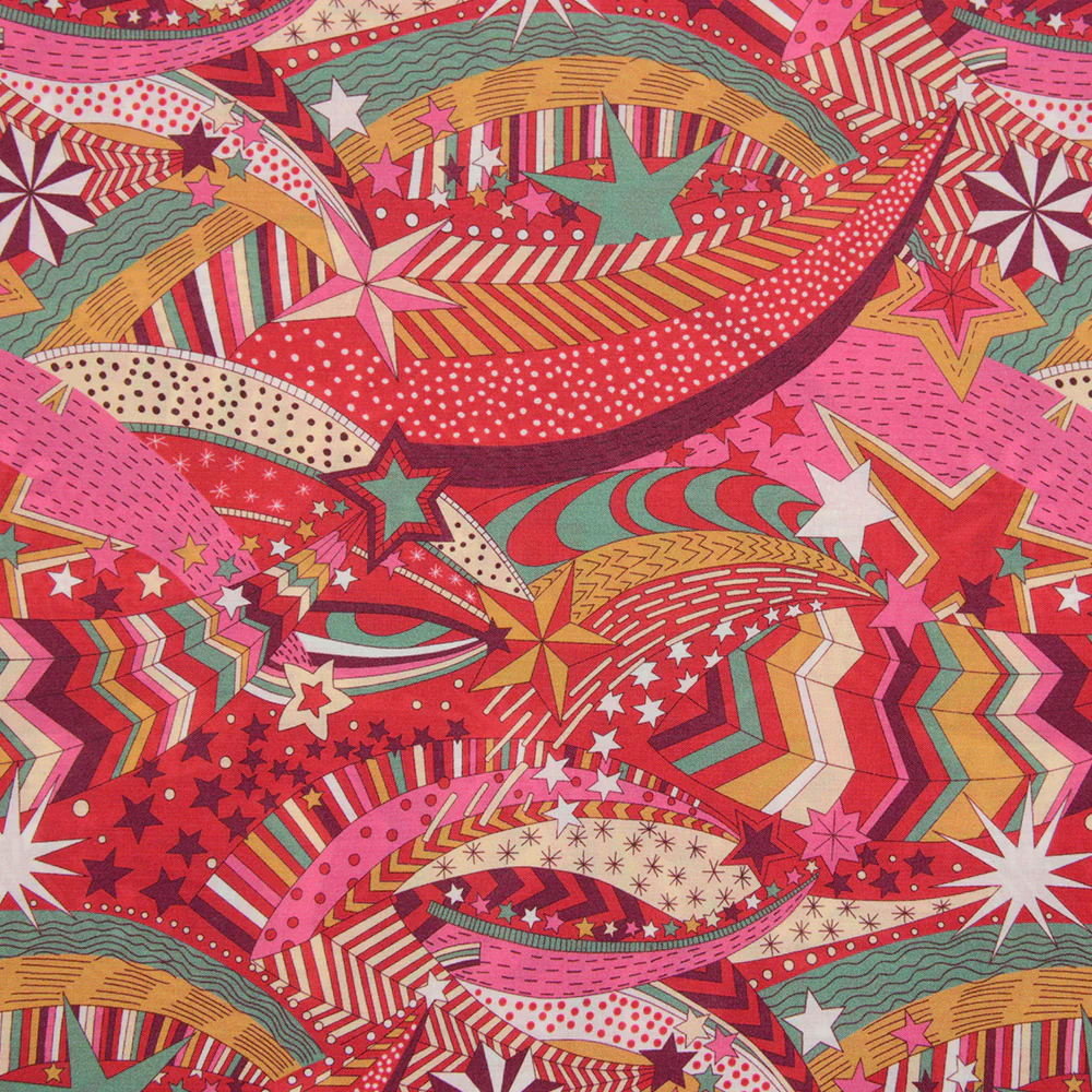 Coton liberty ® My little rouge au mètre - Image 5