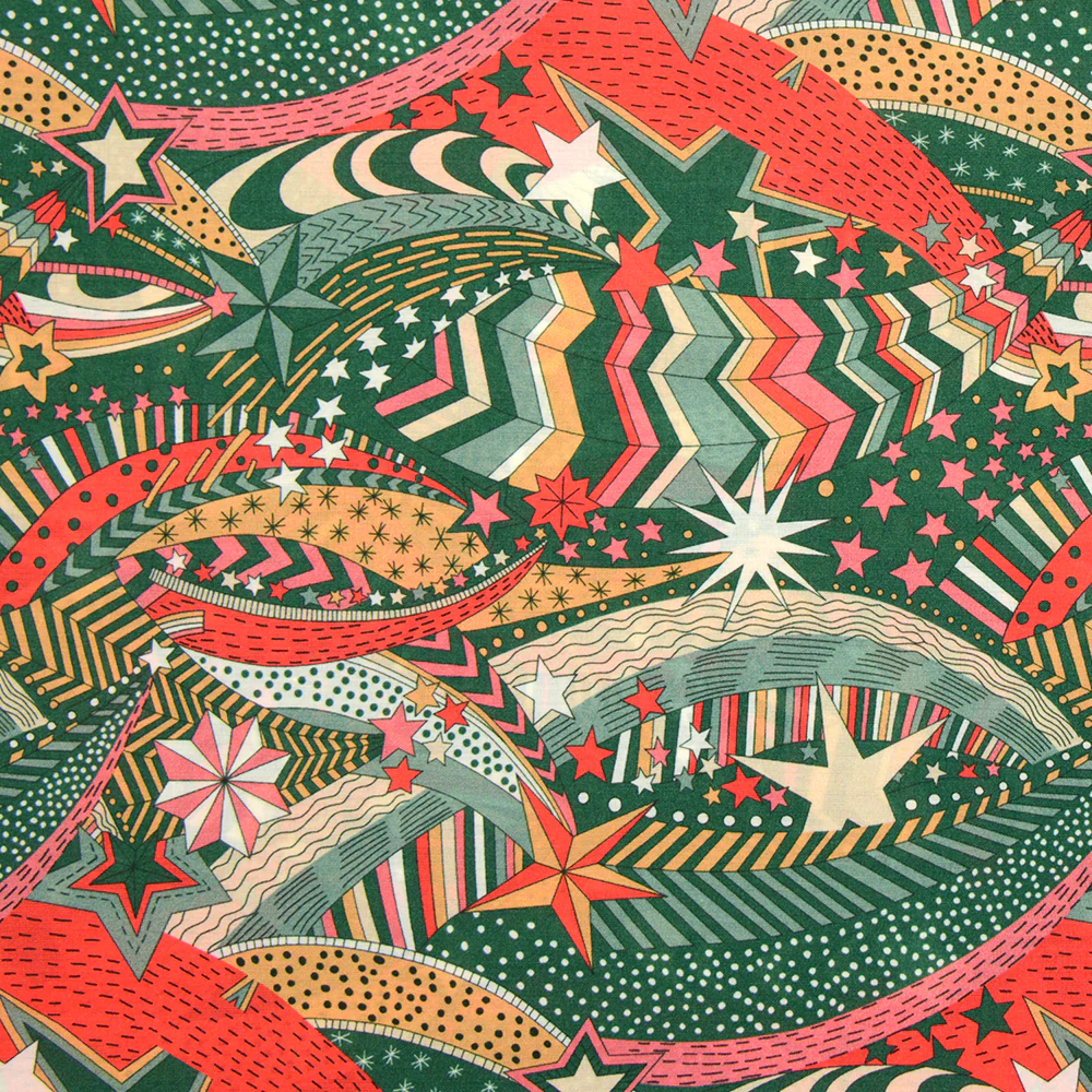 Coton liberty ® My little vert au mètre - Image 4