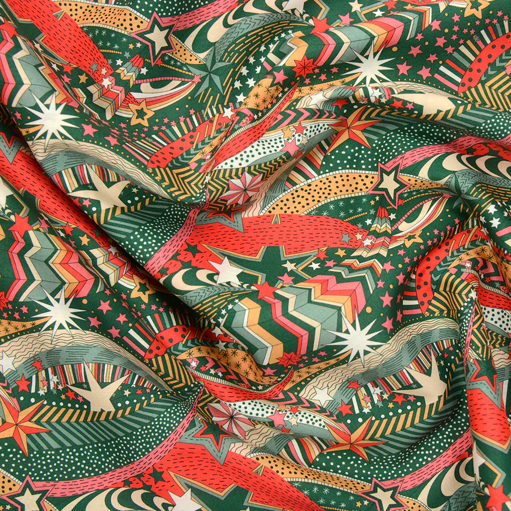 Coton liberty ® My little vert au mètre - Image 5