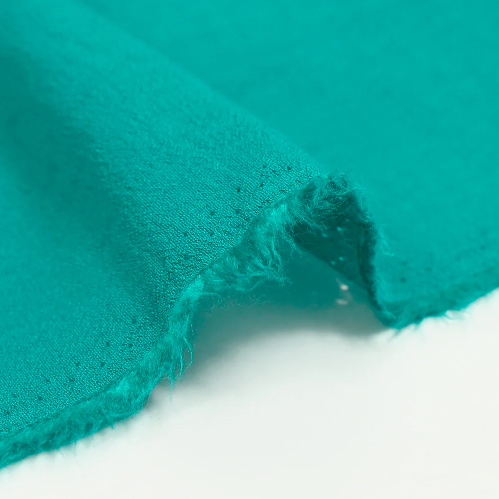 Crêpe viscose Lily turquoise - Image 4