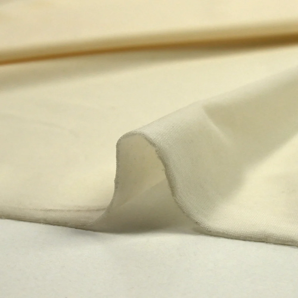 Doublure maille cupro élasthanne ivoire - Image 6