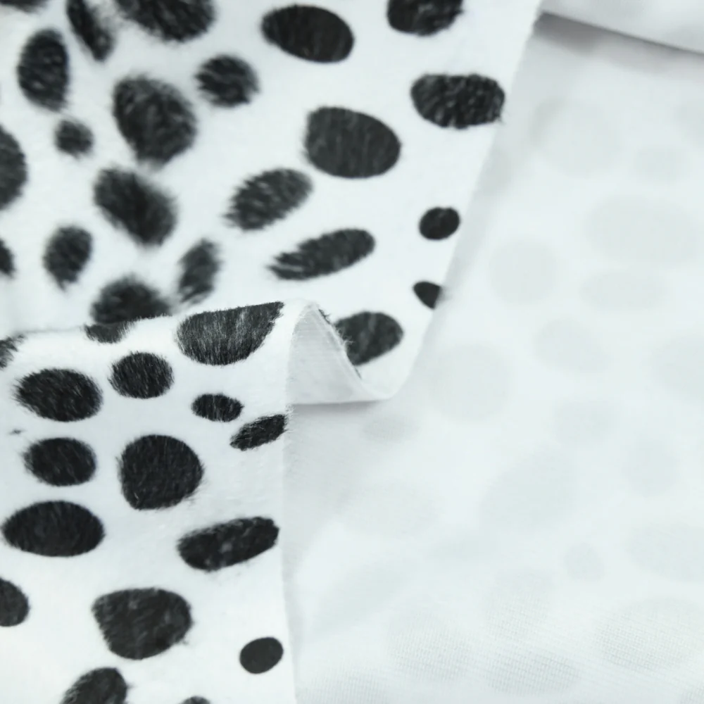 Fausse fourrure poils mi-longs dalmatien - Image 4