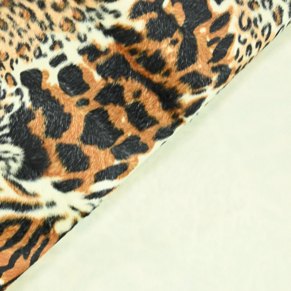 Fausse fourrure poils mi-longs safari - Image 4