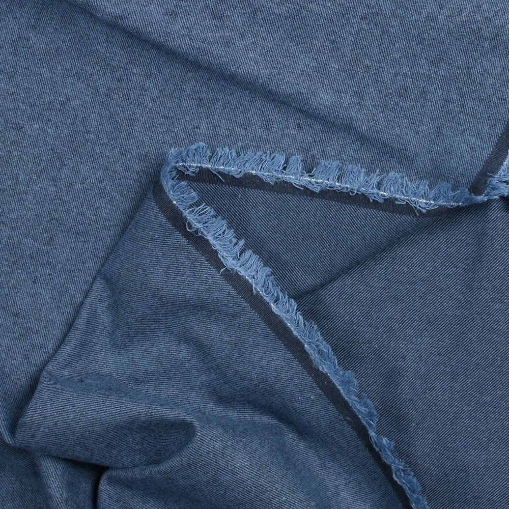 Flanelle de coton bleu - Image 3