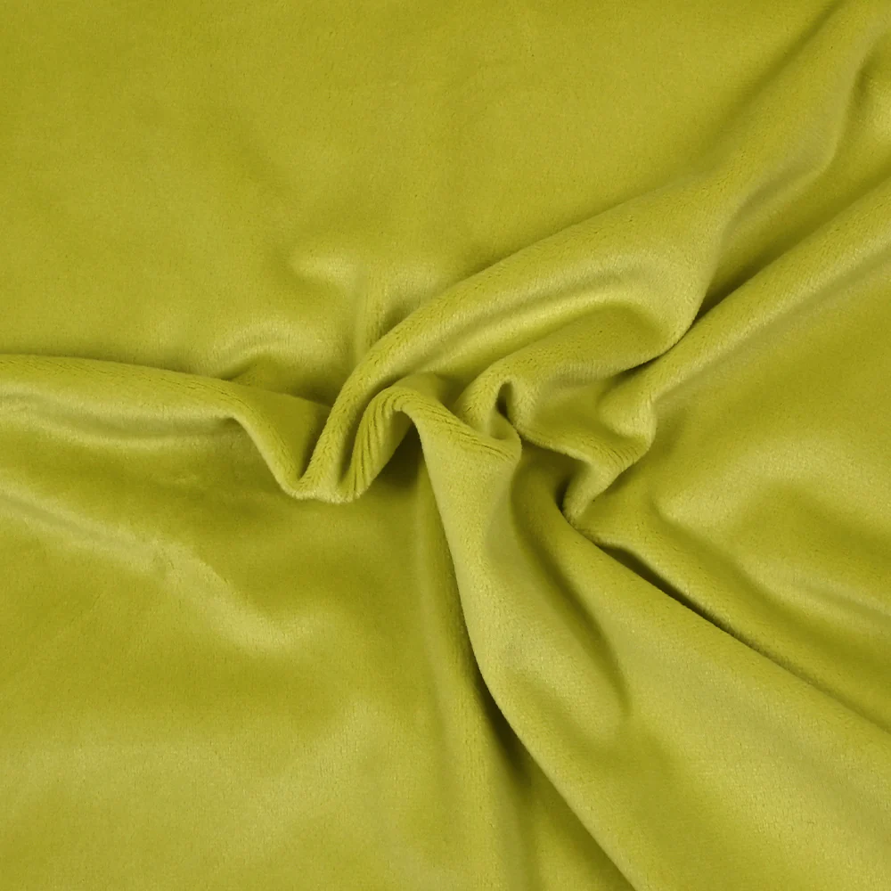 Jersey de velours tout doux vert anis - Image 3