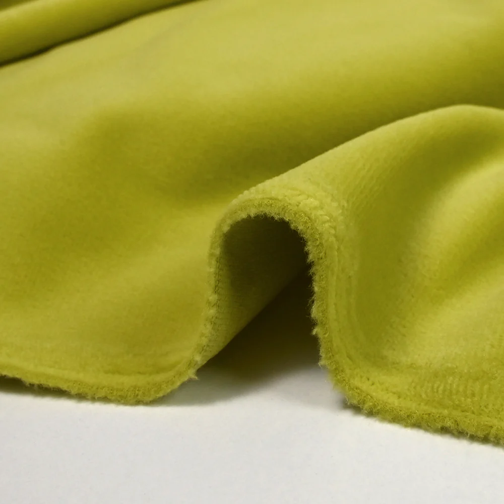 Jersey de velours tout doux vert anis - Image 5