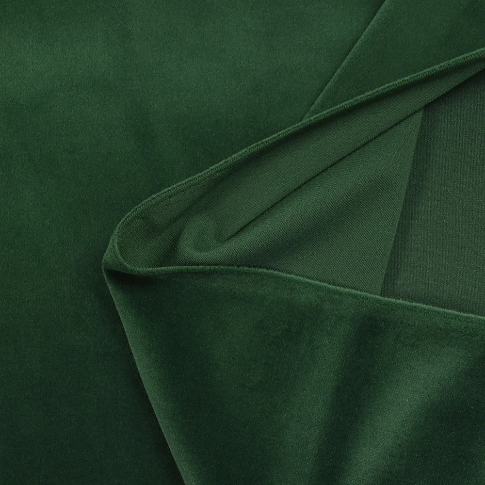 Jersey de velours tout doux vert sapin - Image 4