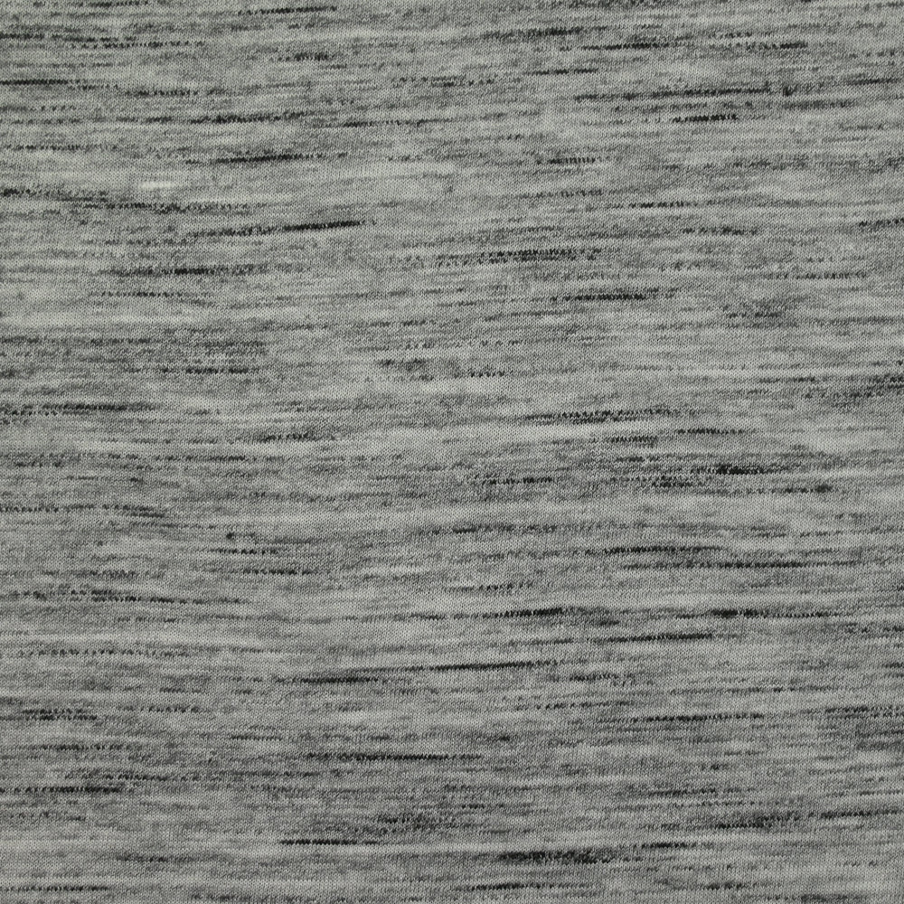 Jersey de viscose flammé noir et gris chiné - Image 3