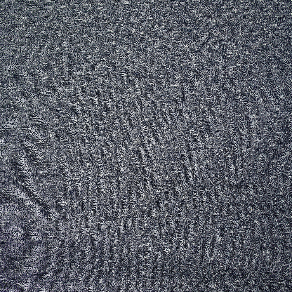 Maille de polyester chinée et mouchetée bleu marine - Image 4