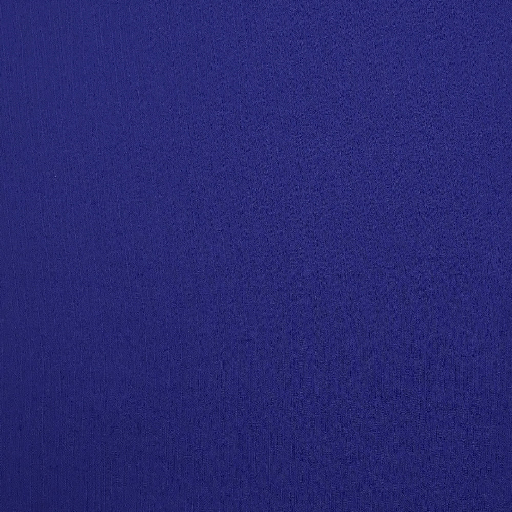 Mousseline crinkle bleu roi - Image 3