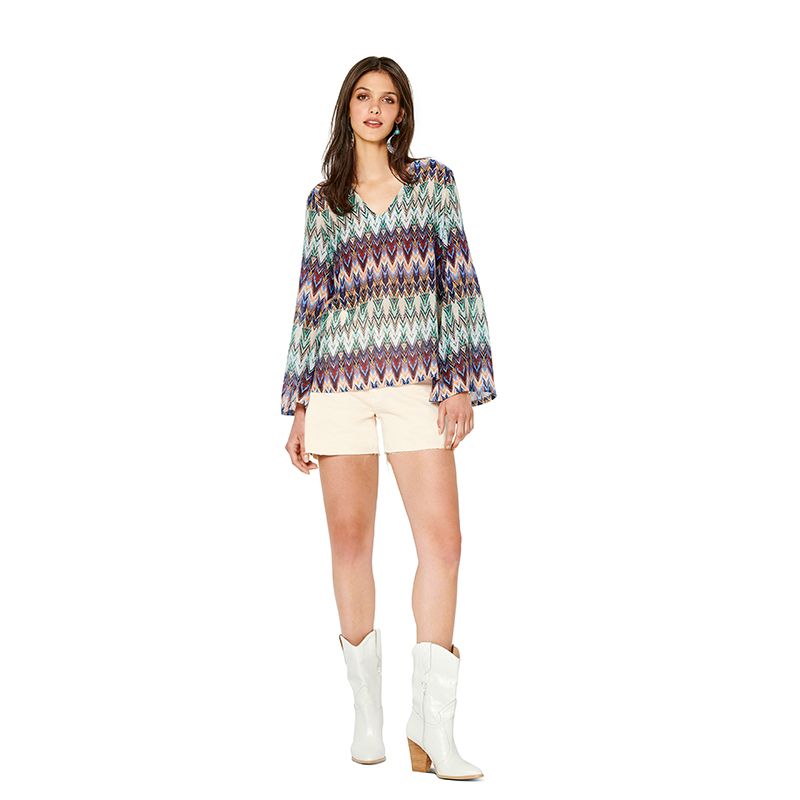 Patron Burda n°6234 : Blouse  top  encolure en V - Image 7