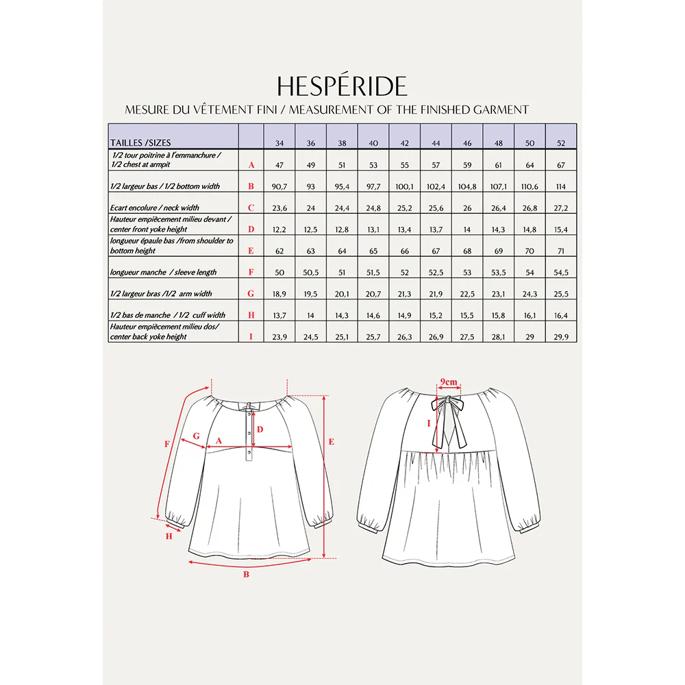 Patron de couture blouse HESPERIDE - Image 3