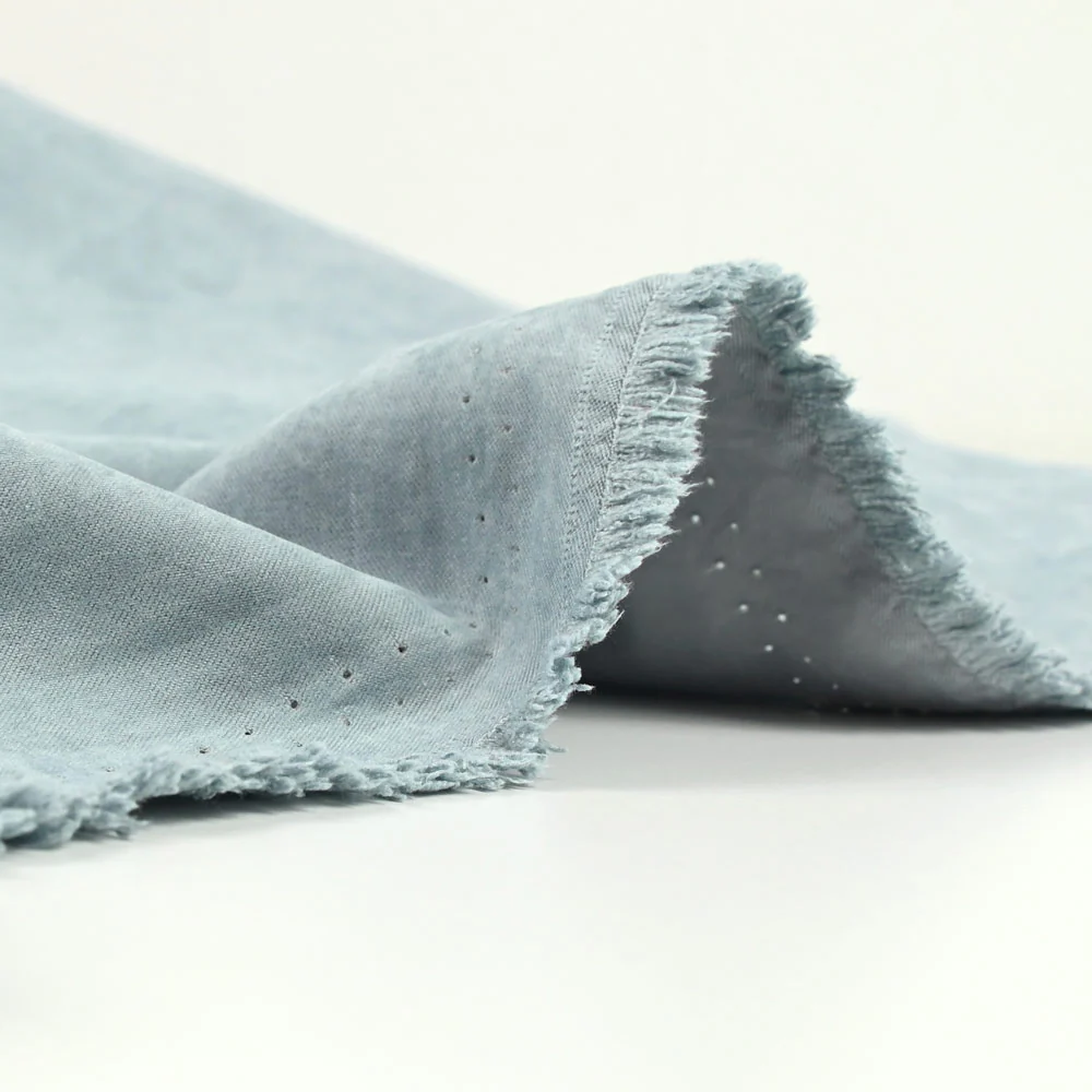 Polyester effet cupro gris ardoise - Image 4