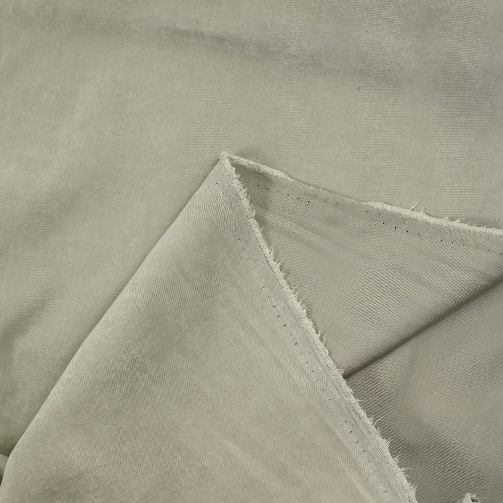 Polyester effet cupro vert de gris - Image 3