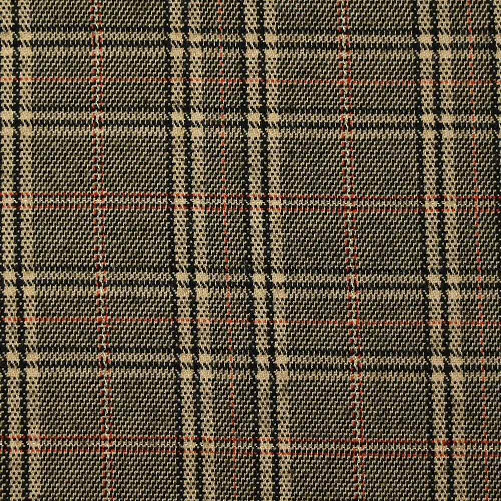 Polyviscose tissée-teinte prince-de-galles Lurex fond écru - Image 5