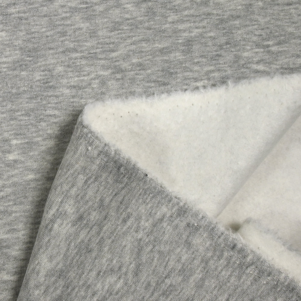 Sweat minkee épais gris clair chiné - Image 5