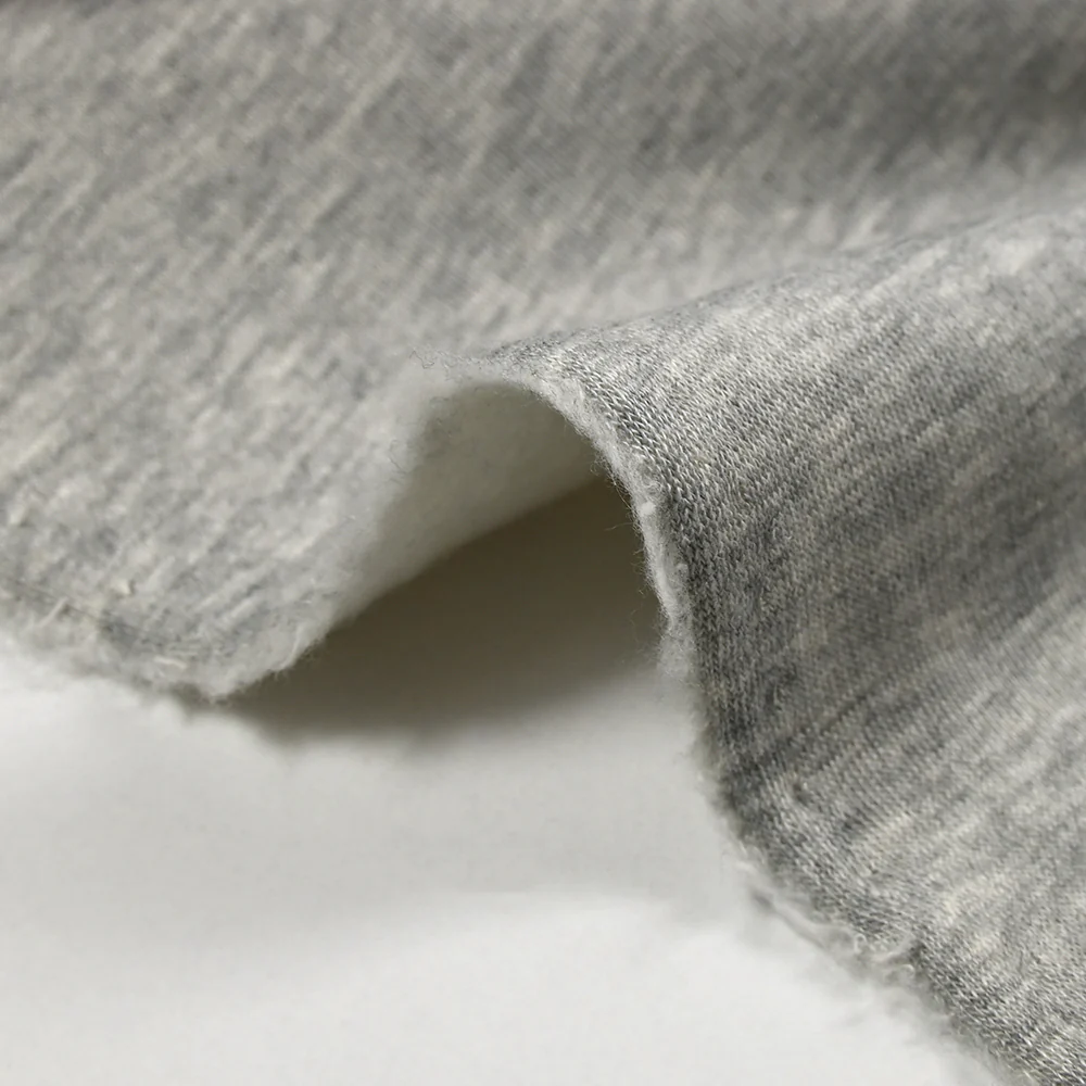 Sweat minkee épais gris clair chiné - Image 6